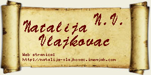 Natalija Vlajkovac vizit kartica
